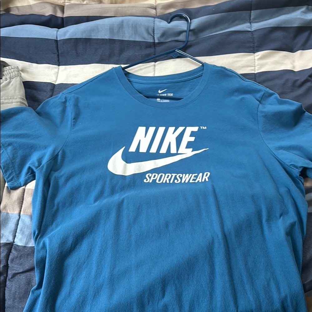 Nike Blue Short Sleeve Tee Classic Sportswear